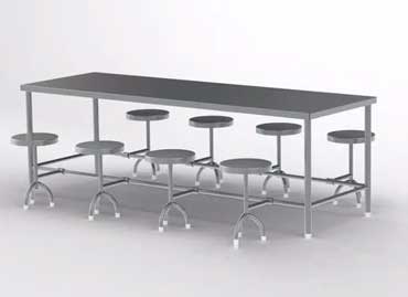 Stainless Steel Canteen Table